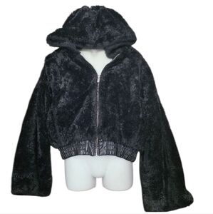 Ashley By 26 International Plush Black Jacket